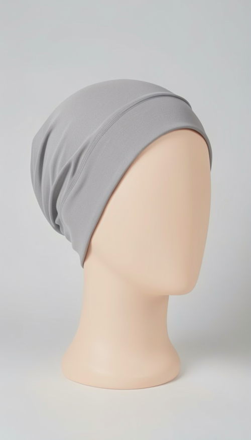 Gray full Hijab Caps