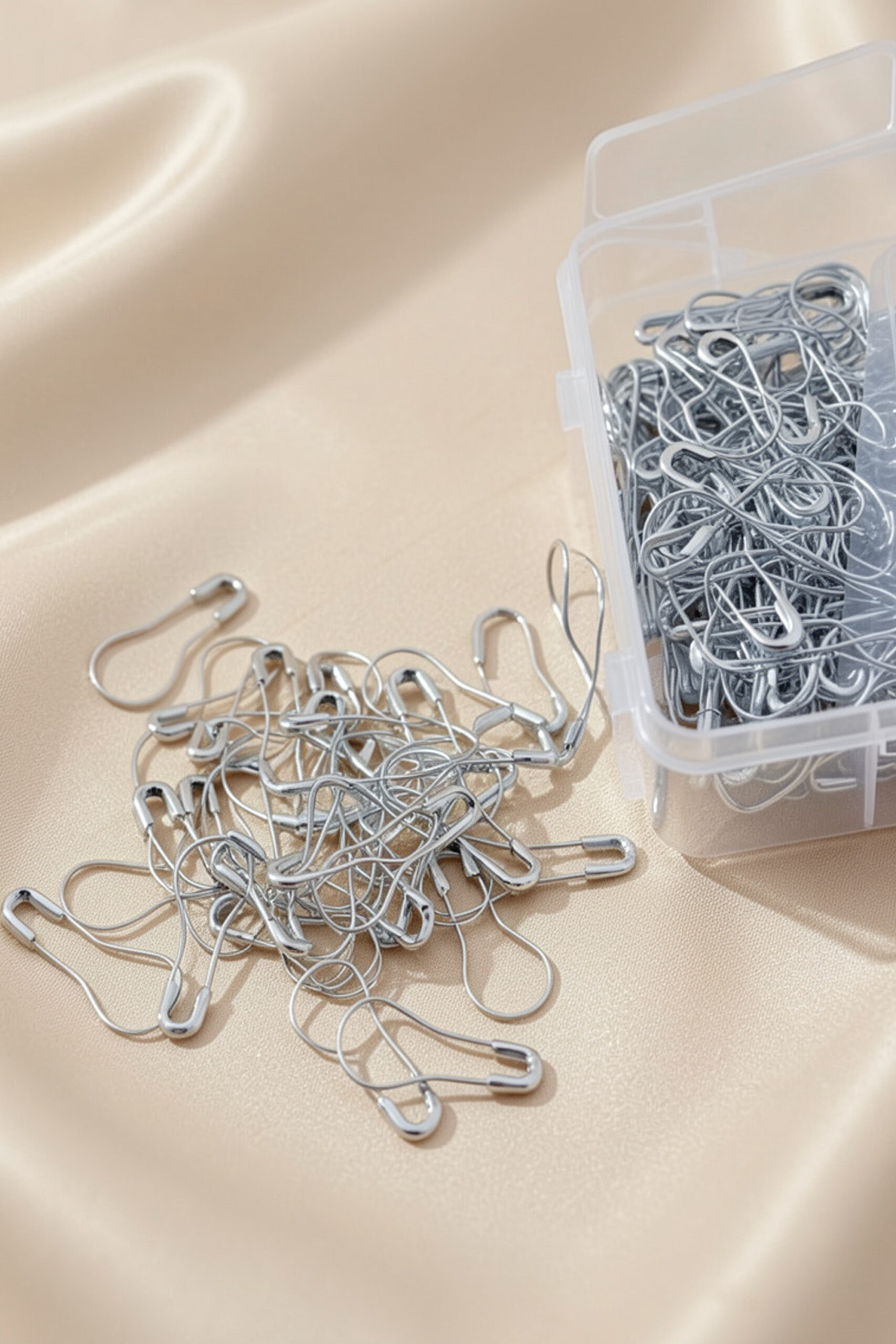 Hijab Pins & Hijab Magnet Pins - Silver Color - Image 3