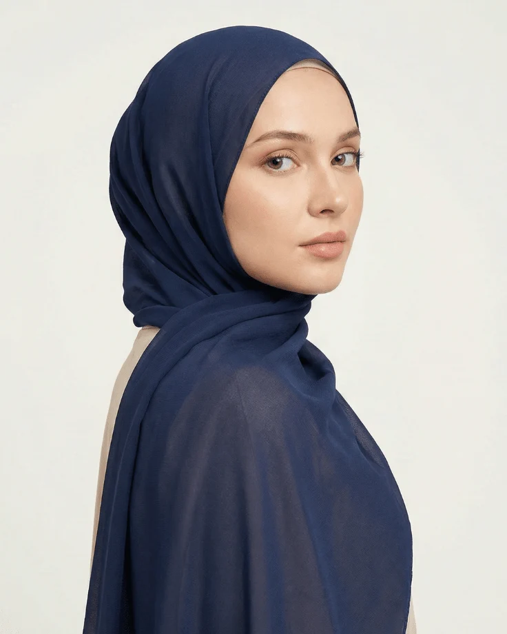 Rose Turkish Lawn Hijab - Image 3