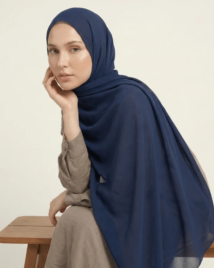 Rose Turkish Lawn Hijab