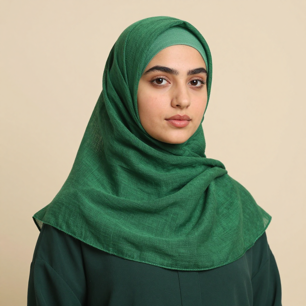 Rose Turkish Lawn Hijab - Image 2