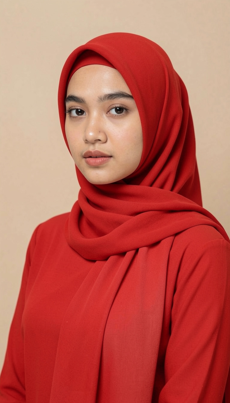 Rose Turkish Lawn Hijab