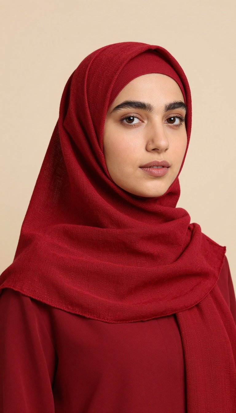 Rose Turkish Lawn Hijab