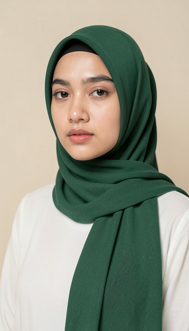 Rose Turkish Lawn Hijab